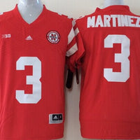 Men's Nebraska Huskers Taylor Martinez #3 Scarlet Player Game Jersey