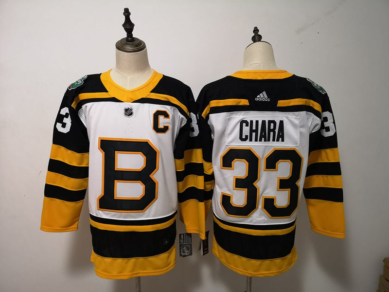 Men's Boston Bruins Zdeno Chara #33 White Replica Player Jersey1