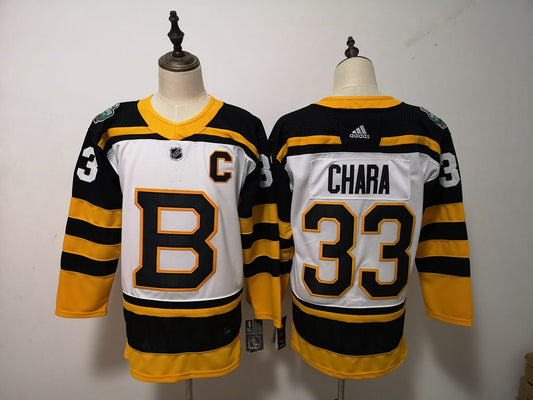 Men's Boston Bruins Zdeno Chara #33 White Replica Player Jersey1