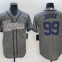Men's New York Yankees Aaron Judge #99 Gray Game Jersey1 Joint Edition