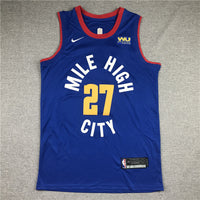 Men's Denver Nuggets Jamal Murray Blue 2020/21 Swingman Player Jersey1