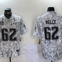 Men's Philadelphia Eagles Jason Kelce #62 Arctic Camo 2024 Salute to Service Limited Jersey1