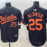 Men's Baltimore Orioles Pete Alonso #25 Black Alternate Limited Player Jersey