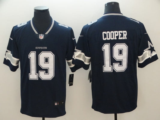 Men's Dallas Cowboys Amari Cooper #19 Navy Game Player Jersey1
