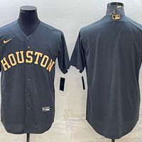 Men's Houston Astros Dark Gray Replica Blank Jersey1