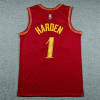 Men's Cleveland Cavaliers James Harden #1 Wine 2023/24 Swingman Jersey - City Edition
