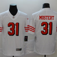 Men's San Francisco 49ers Raheem Mostert #31 White Game Jersey1