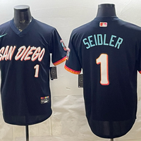 Men's San Diego Padres Peter Seidler #1 Obsidian 2026 City Connect Stadium Jersey