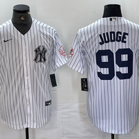 Men's New York Yankees Aaron Judge #99 White Limited Player Jersey1