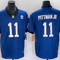Men's Indianapolis Colts Michael Pittman Jr. #11 Blue Vapor F.U.S.E. Limited Jersey1