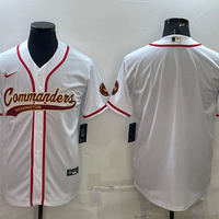 Men's Washington Commanders White Blank Jersey1