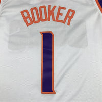 Men's Phoenix Suns Devin Booker #1 White 2022/23 Swingman Jersey1 - Association Edition