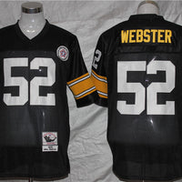 Men's Pittsburgh Steelers Mike Webster Mitchell & Ness Black Legacy Replica Jersey1