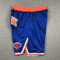 Men's New York Knicks Blue Icon Edition Pocket Shorts1