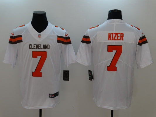 Men's Cleveland Browns DeShone Kizer #7 White Game Jersey1