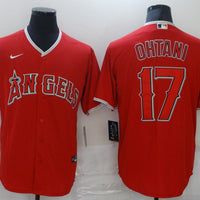 Men's Los Angeles Angels Shohei Ohtani #17 MLB Red Jersey1