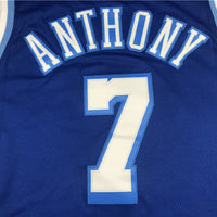 Men's Los Angeles Lakers Carmelo Anthony Blue Hardwood Classic Swingman Jersey1
