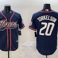Men's Detroit Tigers Spencer Torkelson #20 Navy Player Jersey1