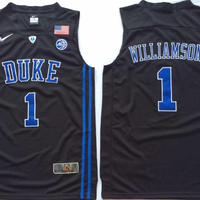Men's Duke Blue Devils Zion Williamson #1 Black Game Jersey