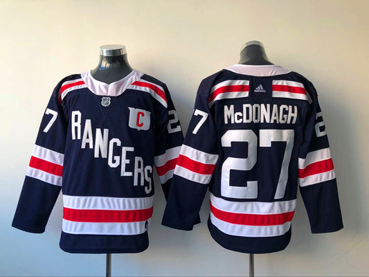 Men's New York Rangers Ryan McDonagh #27 Navy Player Game Jersey1