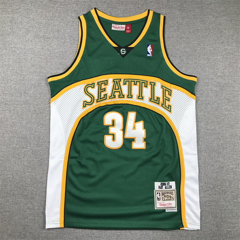 Ray Allen #34 Seattle SuperSonics Green 2006-07 Swingman Jersey - JerseysFreak