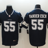 Men's Dallas Cowboys Leighton Vander Esch #55 Navy Game Player Jersey1