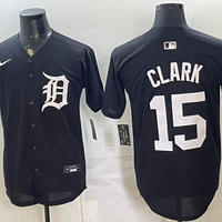 Men's Detroit Tigers Max Clark #15 Black Replica Player Jersey