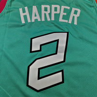 Men's San Antonio Spurs Dylan Harper #2 Turquoise 2022/23 Swingman Jersey - City Edition