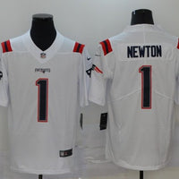 Men's New England Patriots Cam Newton #1 White Game Jersey1