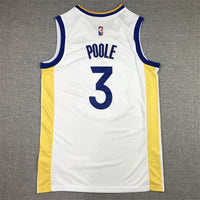 Men's Golden State Warriors Jordan Poole #3 White 2022/23 Swingman Jersey1 - Association Edition