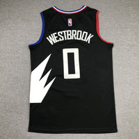 Men's LA Clippers Russell Westbrook Jordan Brand Black 2022/23 Statement Edition Swingman Jersey1