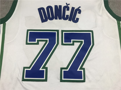 Men's Dallas Mavericks Luka Doncic White 2021/22 Swingman Jersey1 - City Edition