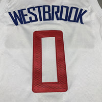 Men's LA Clippers Russell Westbrook Nike White 2022/23 Swingman Jersey1 - Association Edition