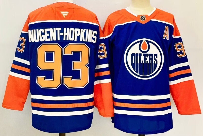 Men's Edmonton Oilers Ryan Nugent-Hopkins #93 Fanatics Royal Player Jersey