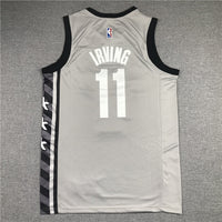Men's Brooklyn Nets Kyrie Irving Gray 2019 Fast Break Player Movement Jersey1