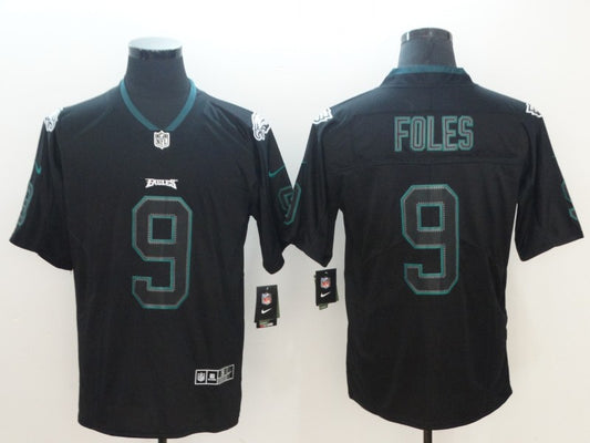 Men's Philadelphia Eagles #9 Nick Foles Black Game Jersey1