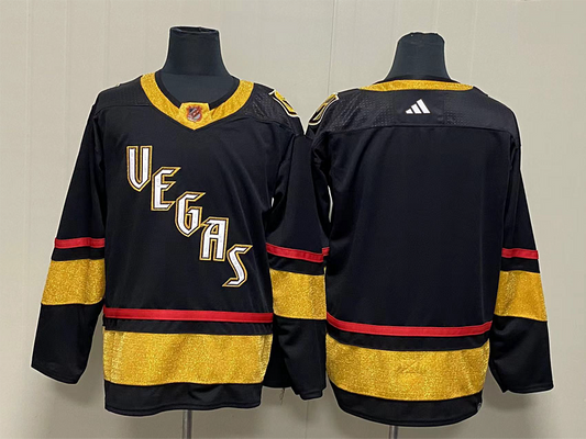 Men's Vegas Golden Knights Black Blank Jersey1