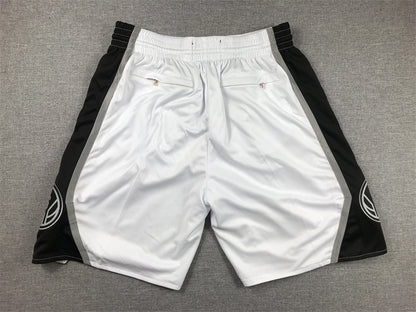 Men's San Antonio Spurs White Pocket Shorts1