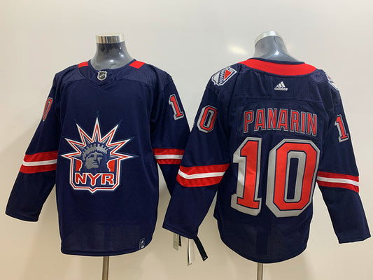 Men's New York Rangers Artemi Panarin #10 Navy Player Jersey1