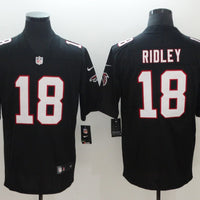 Men's Atlanta Falcons Calvin Ridley #18 Black Game Jersey1