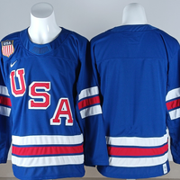 Men's United States Hockey Royal 2026 Winter Olympics Blank Jersey