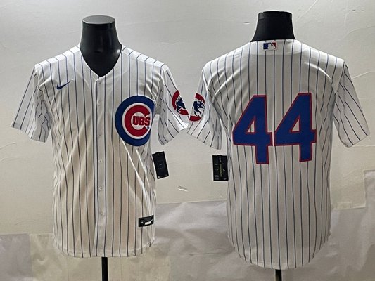 Men's Chicago Cubs Anthony Rizzo #44 White Replica Player Jersey