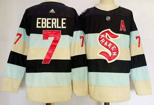 Men's Seattle Kraken Jordan Eberle #7 Deep Sea Blue 2024 NHL Winter Classic Breakaway Player Jersey1