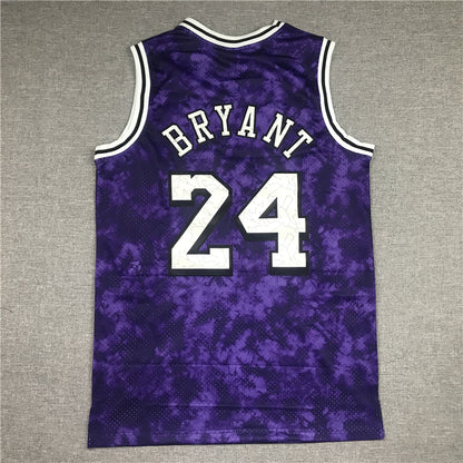Men's Los Angeles Lakers Kobe Bryant #24 Purple Galaxy Swingman Jersey1