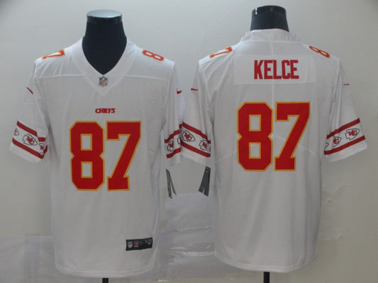 Men's Kansas City Chiefs Travis Kelce White  Player Jersey1