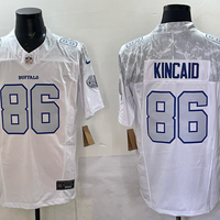 Dalton Kincaid #86 Buffalo Bills White 2025 Rivalries Collection Limited Jersey - JerseysFreak