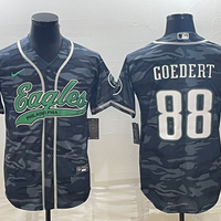 Men's Philadelphia Eagles Dallas Goedert #88 Grey Camouflage Game Jersey1 Joint Edition