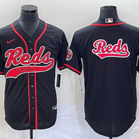 Men's Cincinnati Reds Black Replica Team Jersey1 Joint Edition
