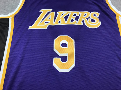 Men's Los Angeles Lakers Bronny James #9 Purple Swingman Player Jersey1 - Statement Edition