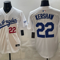 Men's Los Angeles Dodgers Clayton Kershaw #22 White Alternate Replica Jersey